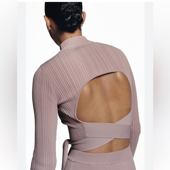 ZARA TIED KNIT TOP - Picture 4 of 4